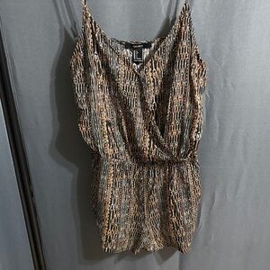 Forever 21 Multicolor Patterned Romper SZ LG